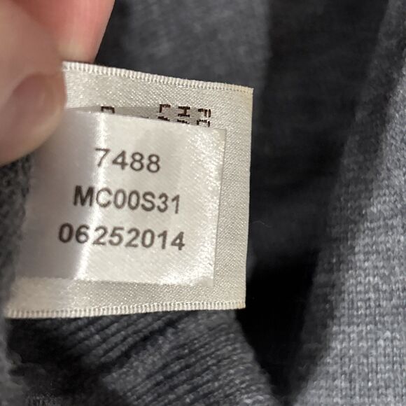 Peter Millar XL Mens Sweater Extra Fine Italian Merino Wool Gray Golf Base Layer - Picture 10 of 16